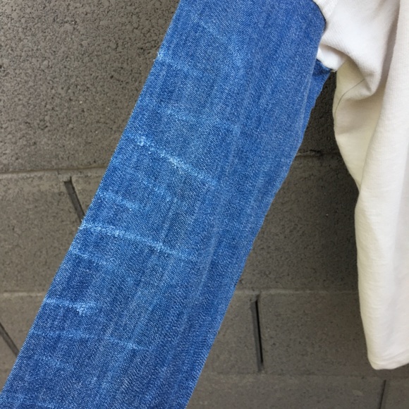 BCBGENERATION mixed media top - Picture 3 of 4